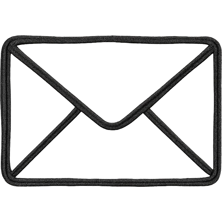 An envelope in hand drawn style emoji