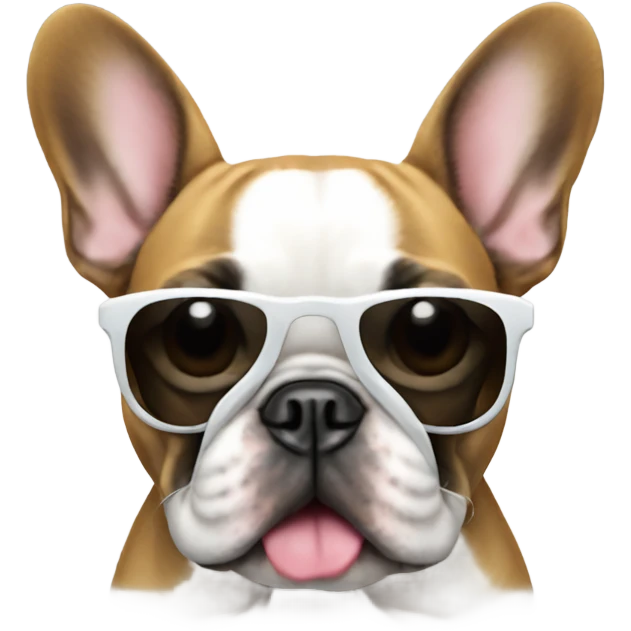 French Bulldog with Sunglasses emoji