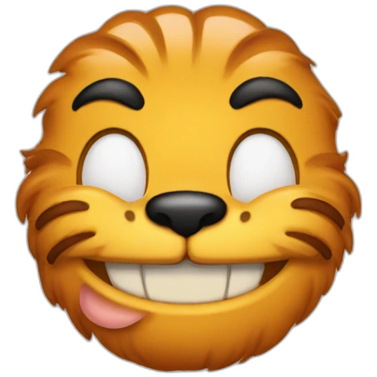 Garfield smiling emoji