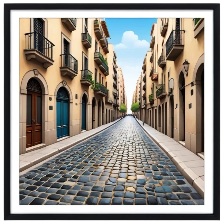 Street in Barcalona  emoji