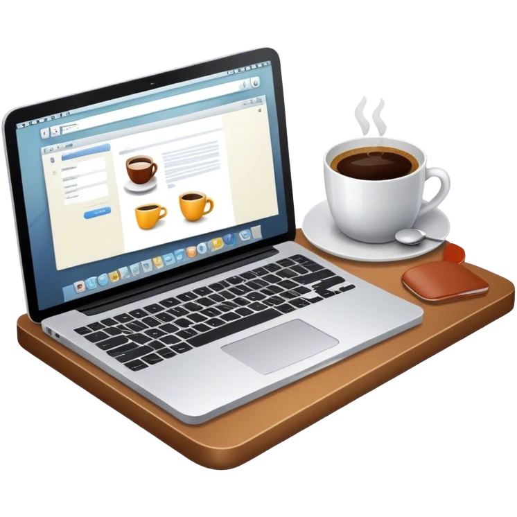 cozy work desk emoji