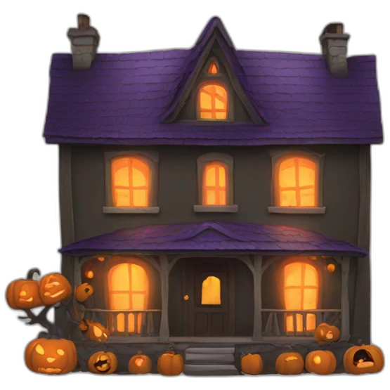 maison halloween emoji