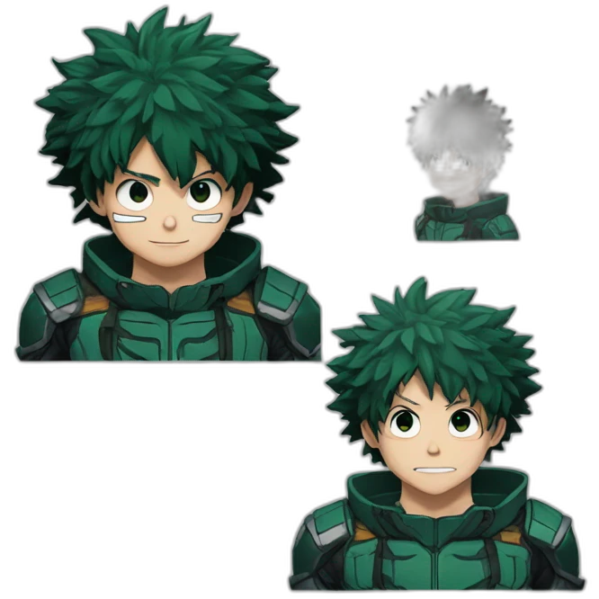 Dark deku My hero academia emoji
