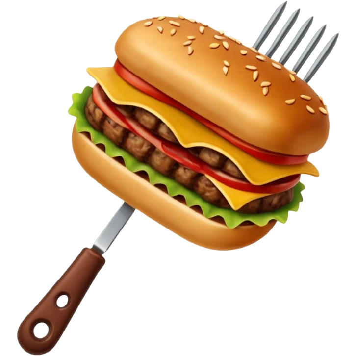 Une broche à kebab emoji