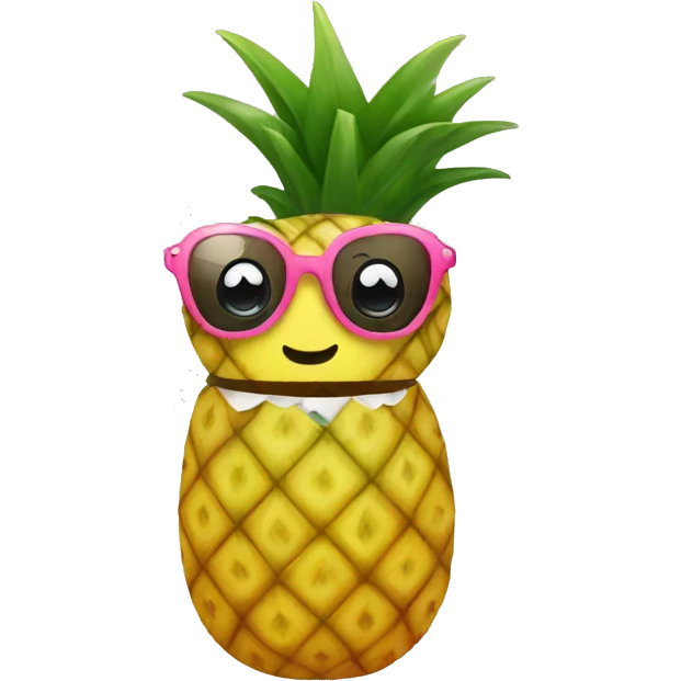 Pineapple wearing a dress emoji