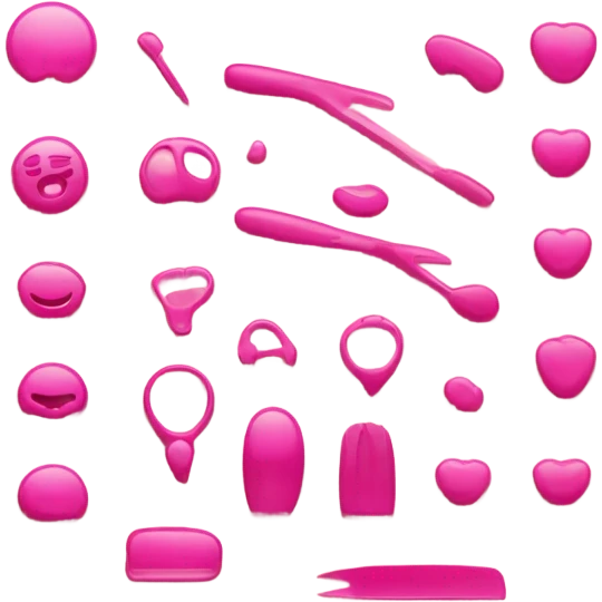 emoji de un cortacuticula rosado manicura emoji