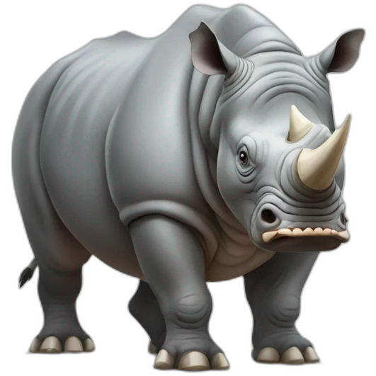 a angry rhino full body emoji