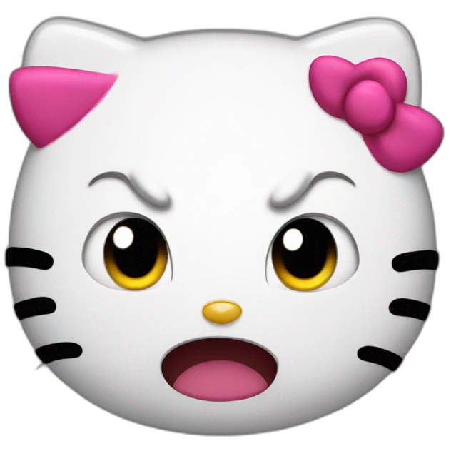 hello kitty angry emoji