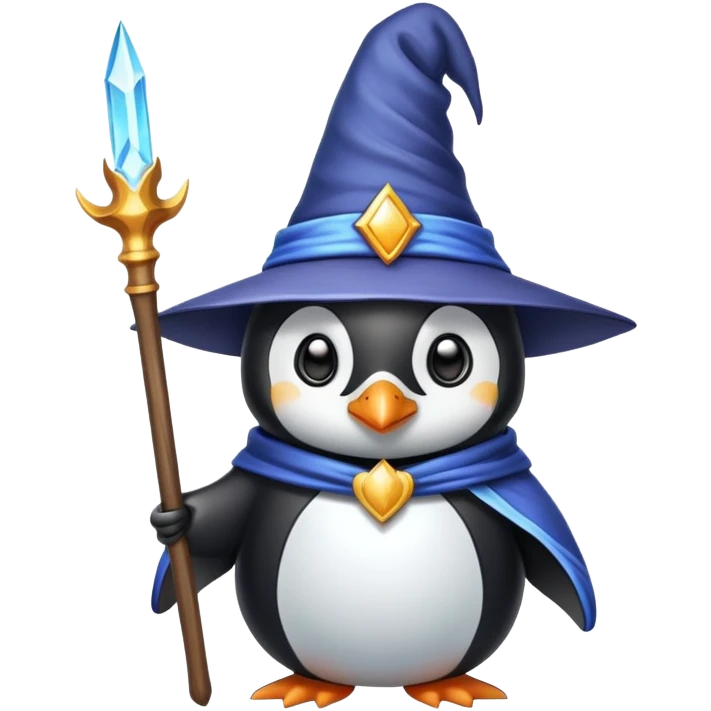 Penguin Wizard emoji