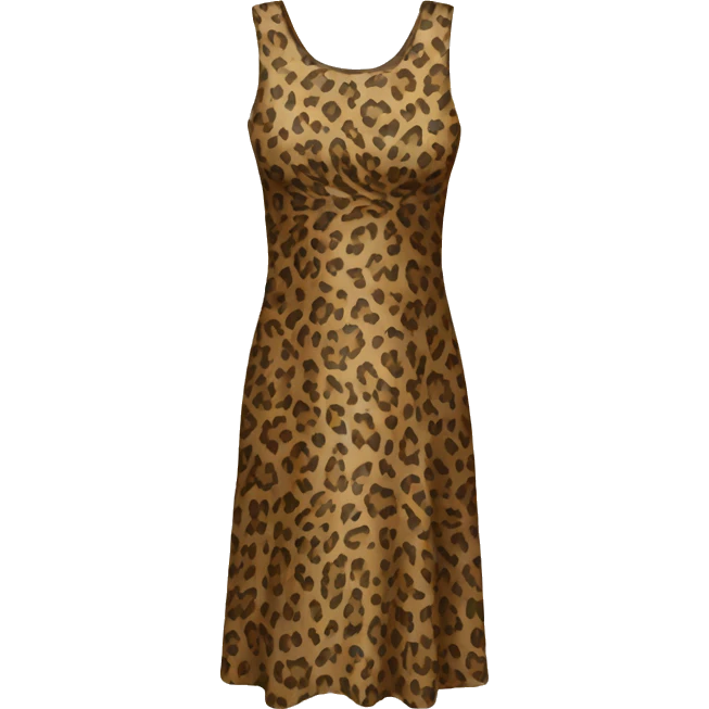 Leopard dress emoji