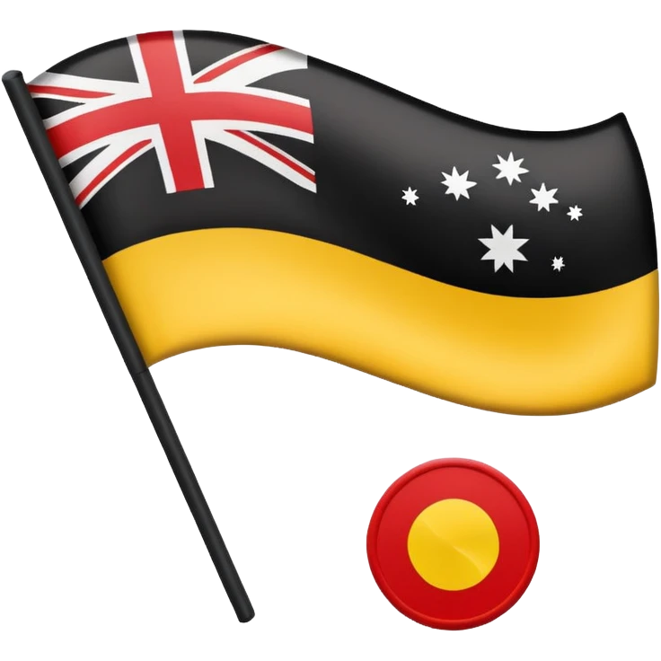 Australian aboriginal flag emoji