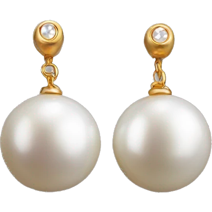 pearl earrings  emoji