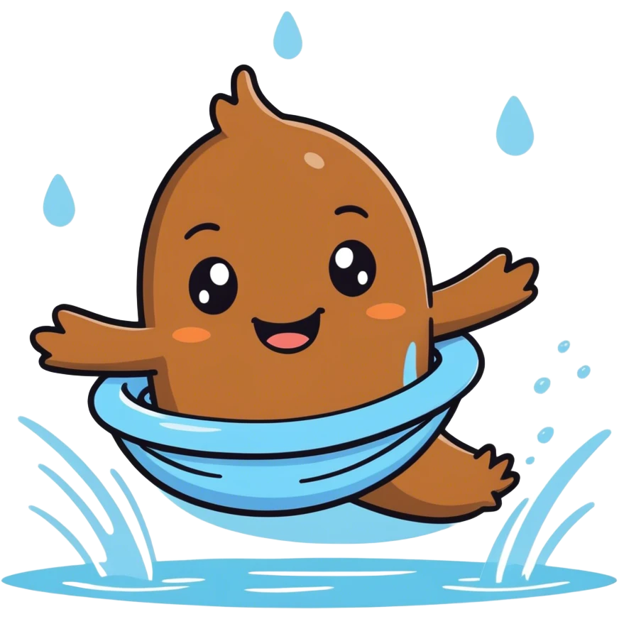 poop in a pool emoji