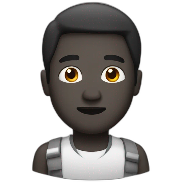 black man with tnt emoji