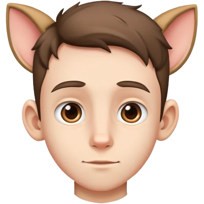 Парень с 1 парой больших ушей emoji