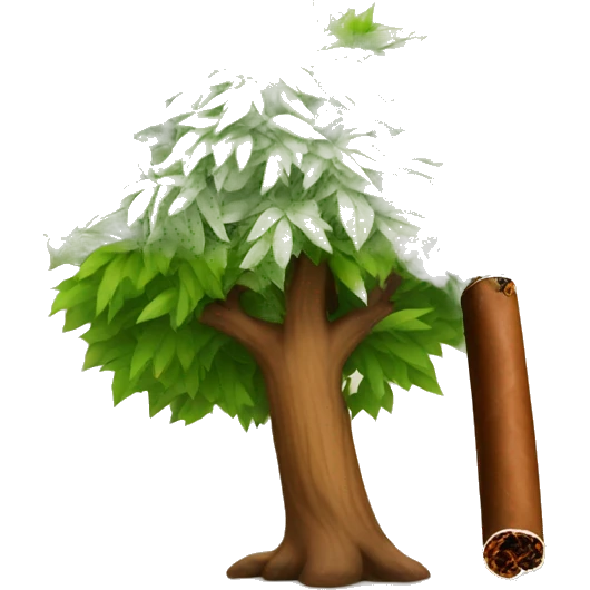 Tree smoking a cigar  emoji