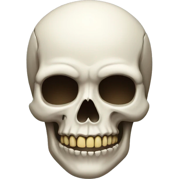 Skull wearing dres emoji