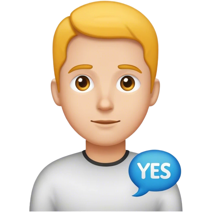 Word yes emoji