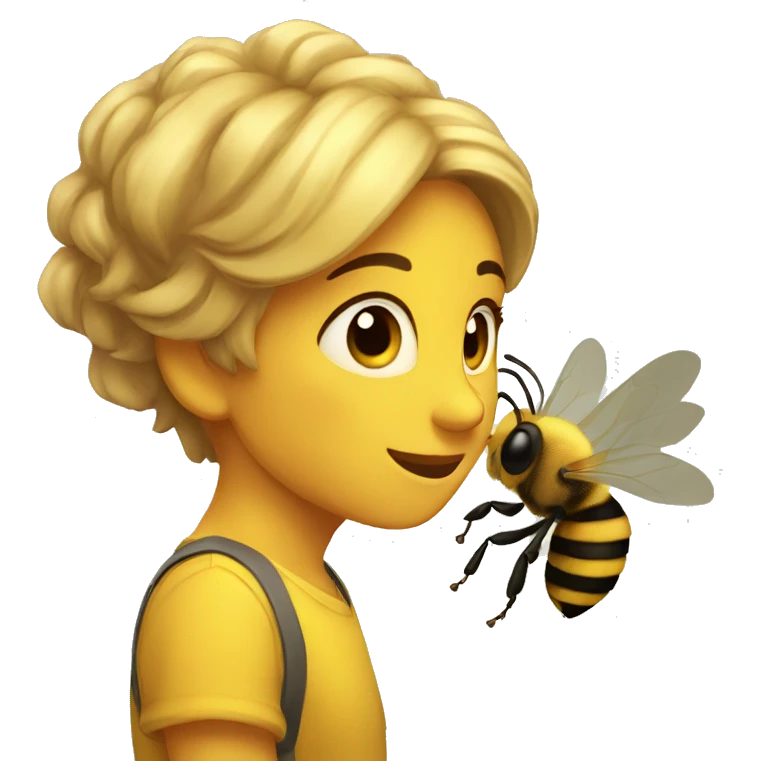 Abeja felíz emoji
