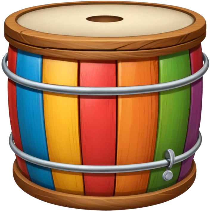 play colorful tambor emoji