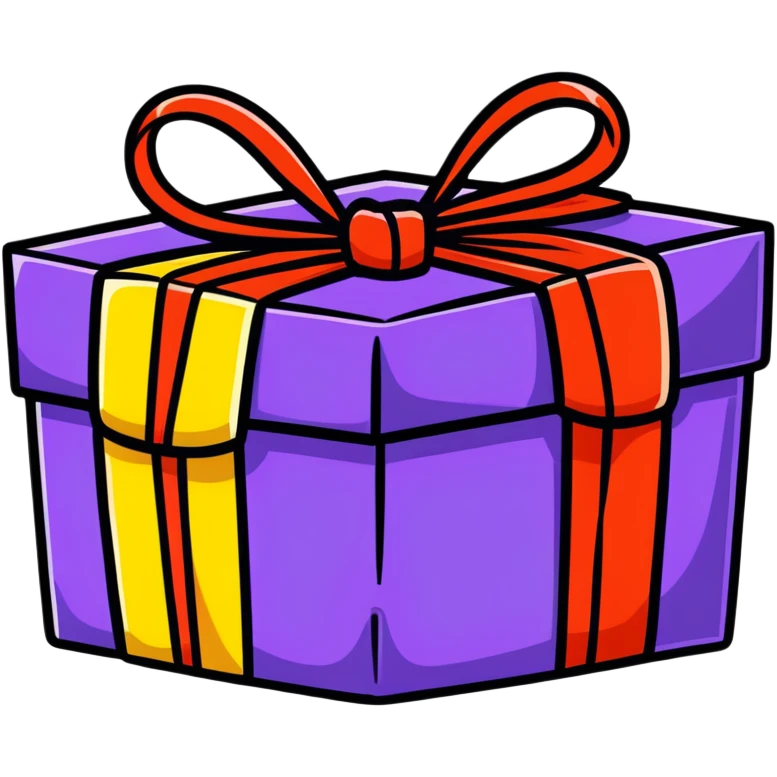 colorful wrapped present emoji