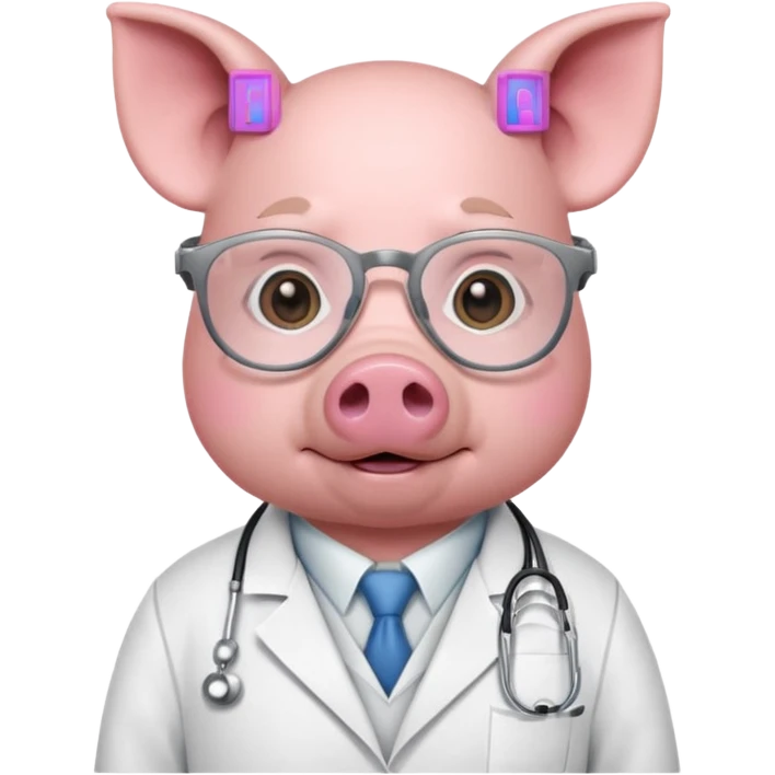 doctor pig emoji