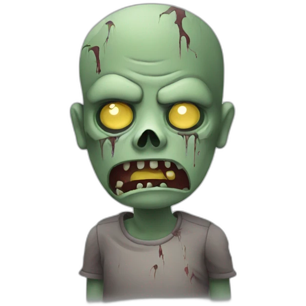 zombie triste emoji