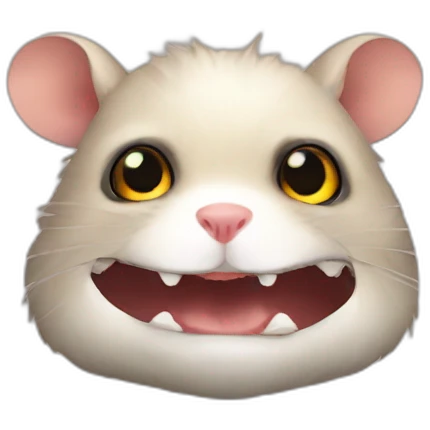 Evil hamster emoji