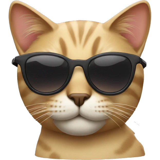 Cat with sunglasses emoji