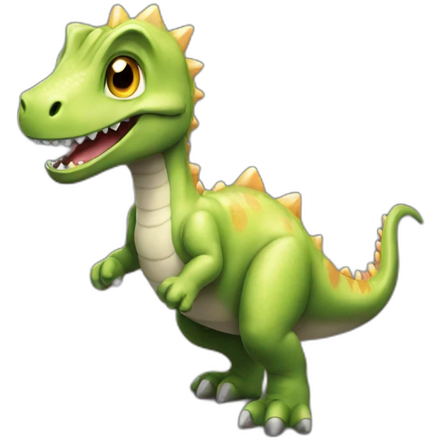 Chat sur Dino emoji