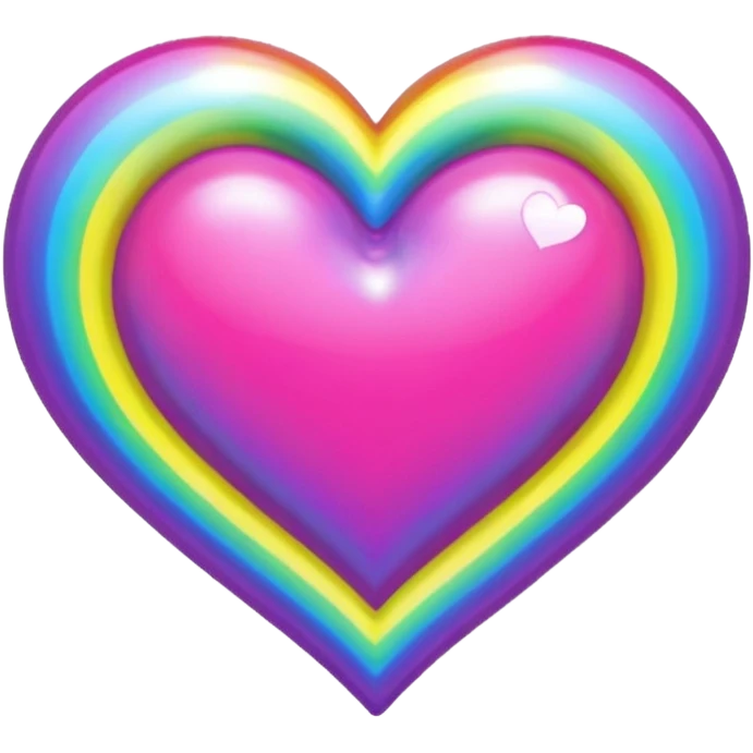 Lisa frank heart emoji