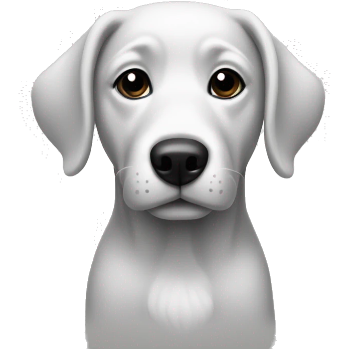 dog black and white emoji