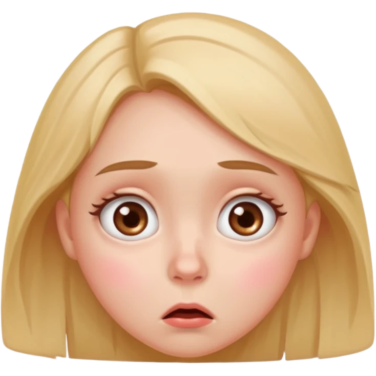 Girl flustered  emoji