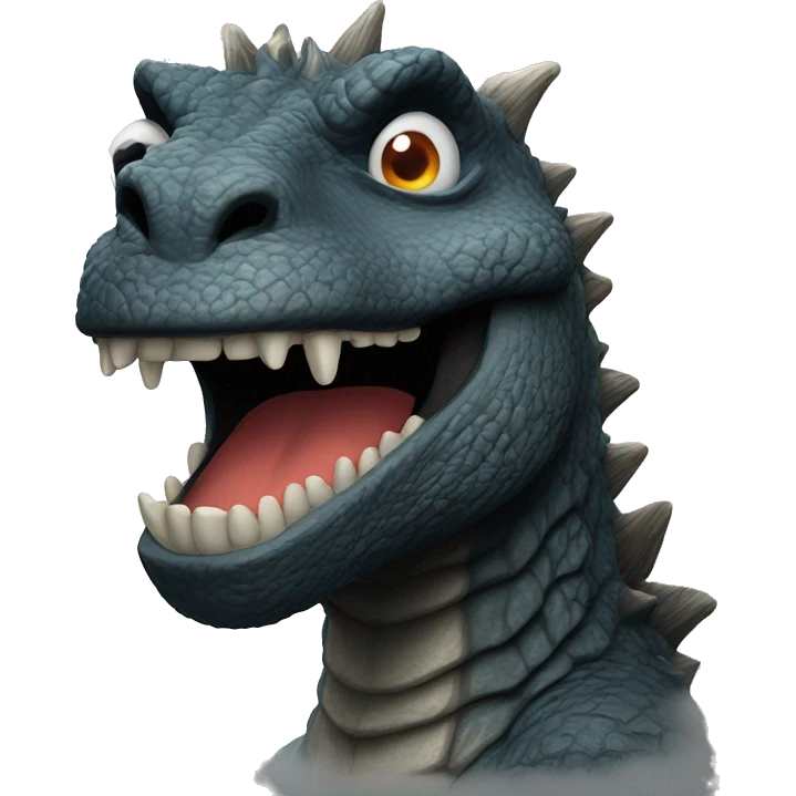 Godzilla smiling emoji