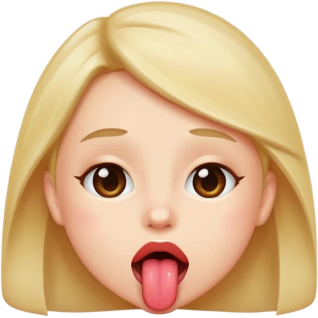 Tongue out blushing  emoji