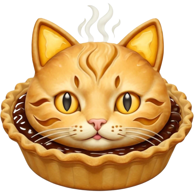 cat pie emoji