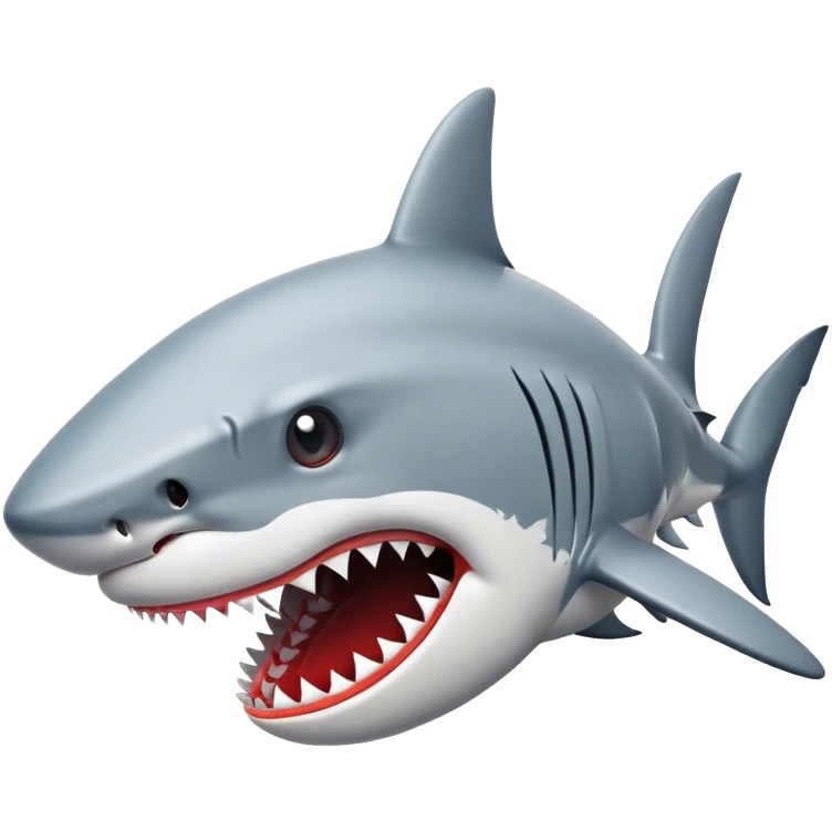 Shark with exploded head emoji