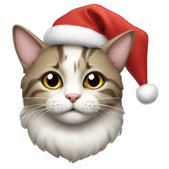 Christmas cat emoji
