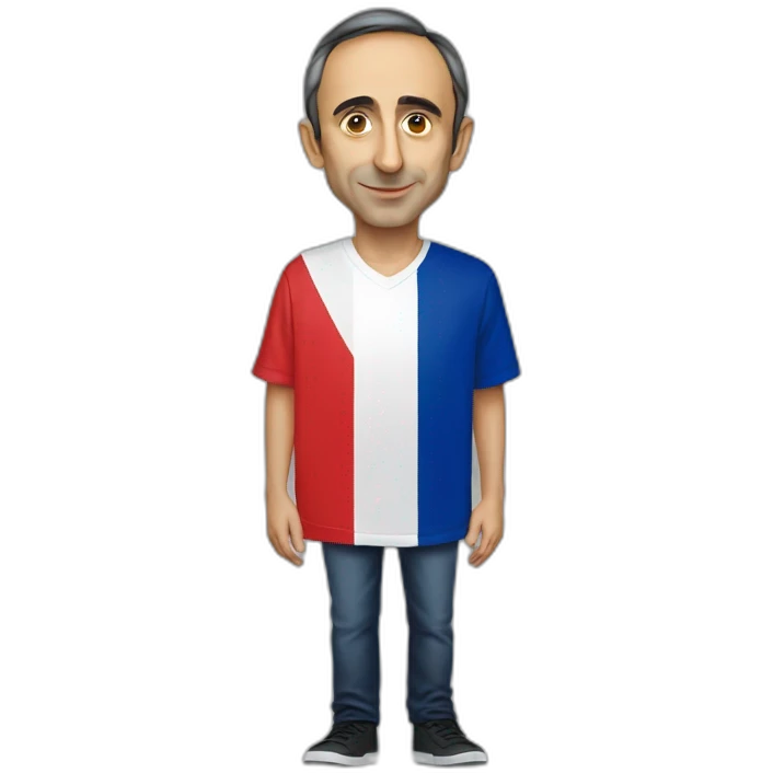 Éric zemmour with a french flag  emoji