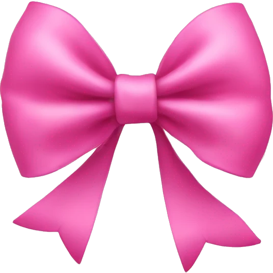 Pink bow emoji