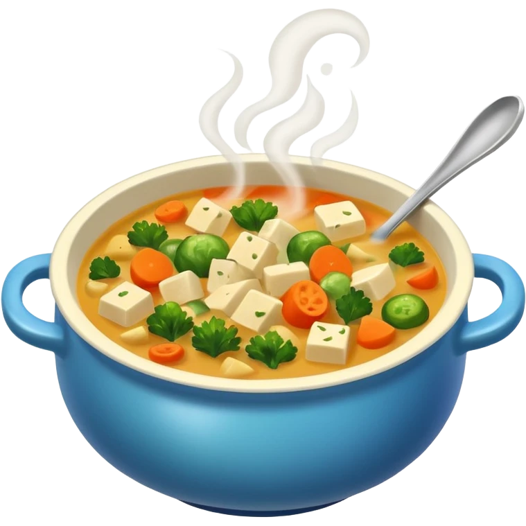 yummy soup in bowl emoji