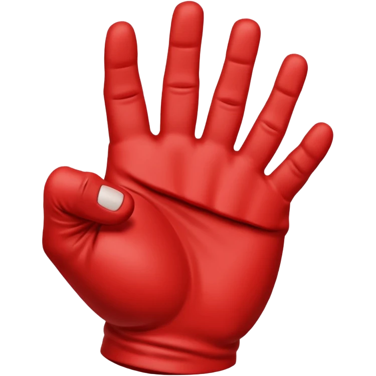 Saitama red hand punch emoji