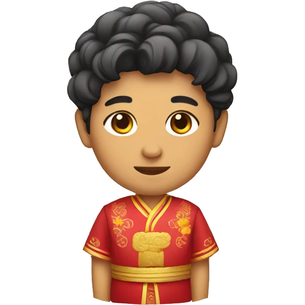 A maxican with Chinese attire emoji