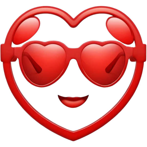 A heart with sunglasses  emoji