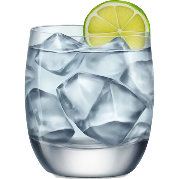 Gin on the rocks emoji