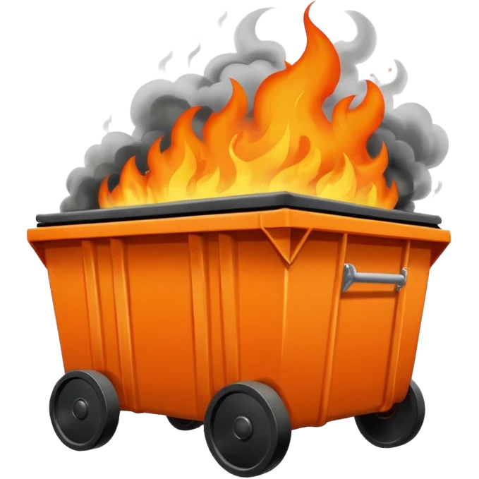 dumpster fire emoji