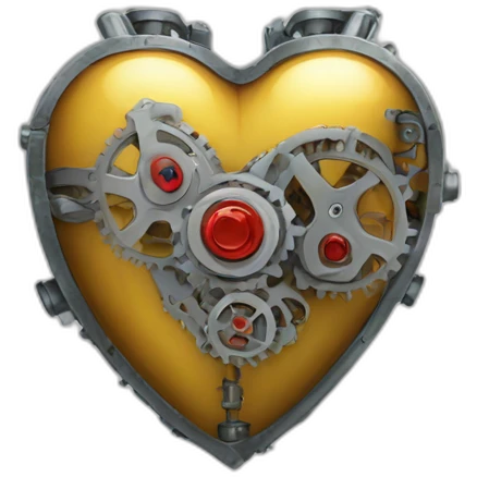 Mechanical heart emoji