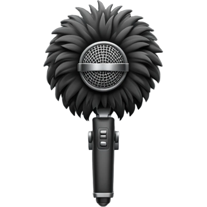 boom fluffy microphone emoji