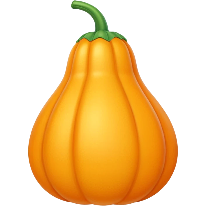   jeff koons style inflatable orange squash  emoji