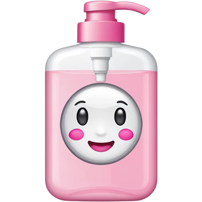 Make up remover bottle with a sticker  emoji
